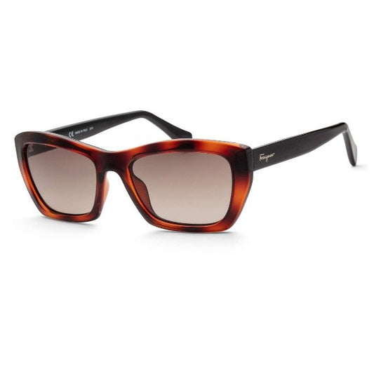 Ferragamo Women's Brown Cat-Eye Sunglasses