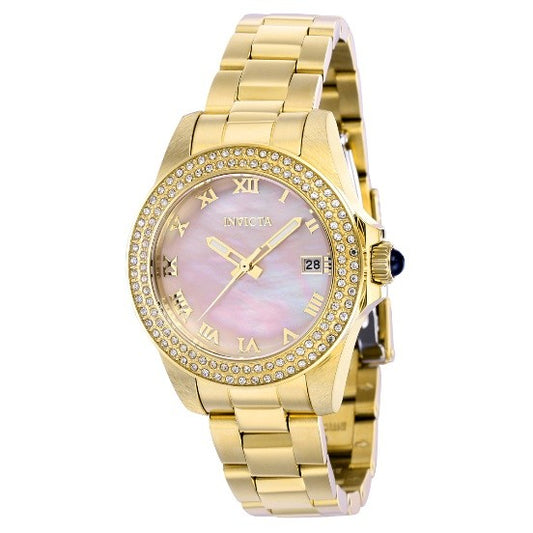 Invicta Angel Women's Watch w/ Mother of Pearl Dial - 34mm, Gold