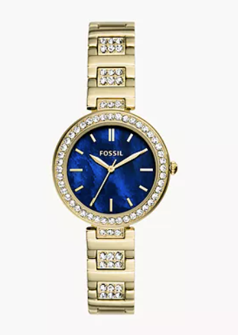 Karli Three-Hand Gold-Tone Stainless Steel Watch-32mm