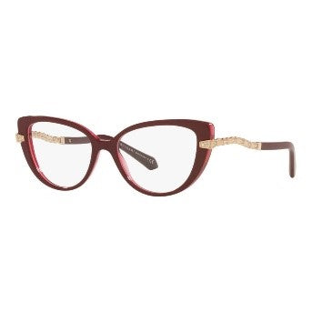 BULGARI WOMEN'S RED CAT-EYE OPTICALS