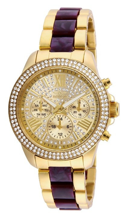 Invicta Angel Women's Watch - 38mm, Gold, Purple