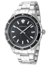Versace Hellenyium Quartz Black Dial Men's Watch