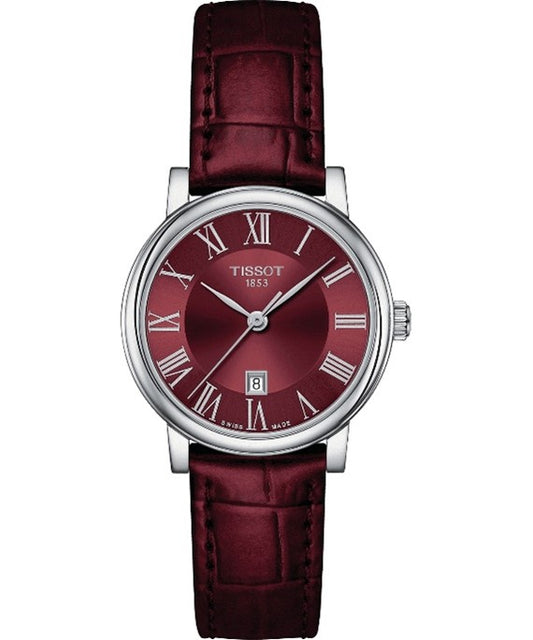 Tissot Carson Premium Quartz Red Dial Ladies Watch