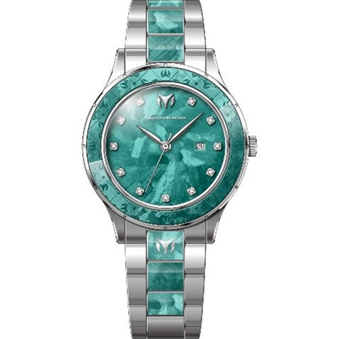 TechnoMarine Sea Seafoam Glow Women's Watch - 33mm, Steel
