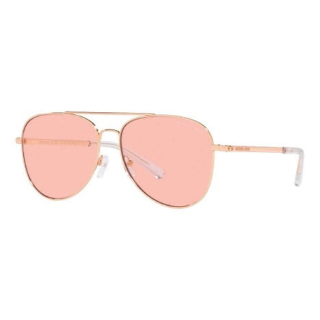 MICHAEL KORS WOMEN'S ROSE GOLD PILOT SUNGLASSES