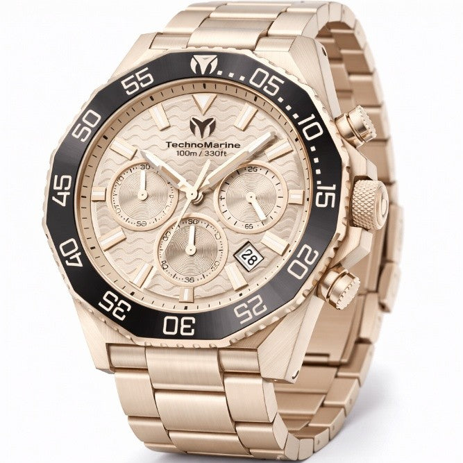 TechnoMarine Mare Vivo Men's Watch - 44mm, Gold