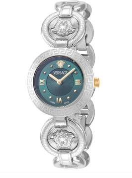 Versace Greca Jewel Quartz Green Dial Women's Watch