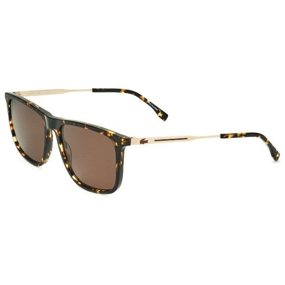 Lacoste Men's Brown Rectangular Sunglasses