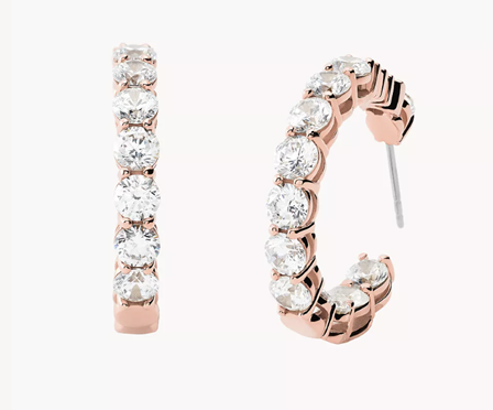 Michael Kors Rose Gold-Tone Brass Earring
