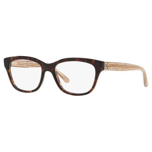 Tory Burch Women's Brown Rectangular Opticals