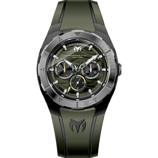 TechnoMarine Cruise Legend Men's Watch - 43mm, Olive Green, Black