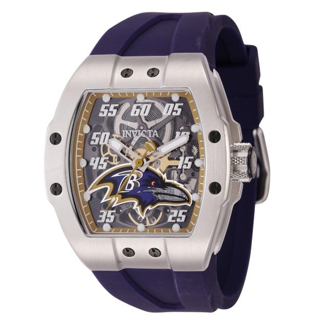 Invicta NFL Baltimore Ravens Automatic Men's Watch - 44mm, Purple