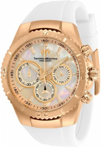 TechnoMarine Manta Sea Women's Watch w/ Mother of Pearl Dial - 40mm, White