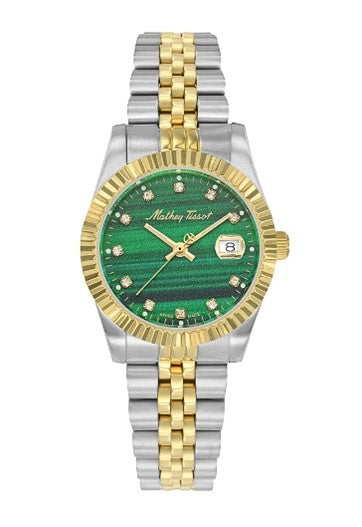 Mathey-Tissot Mathy III Quartz Green Dial Ladies Watch