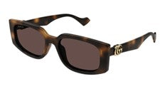 Gucci Brown Horn Ladies Sunglasses
