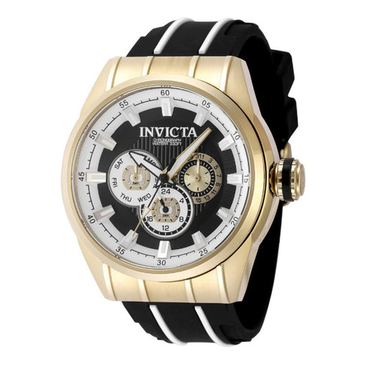 Invicta Speedway Trackline Men's Watch - 48mm, White, Black