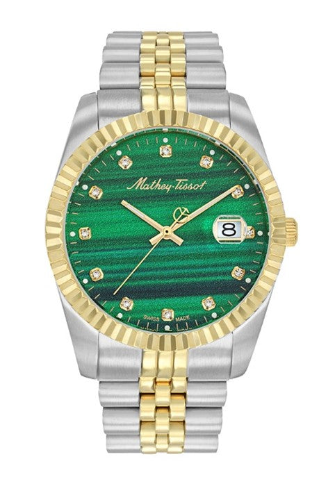 Mathey-Tissot Mathy II Quartz Green Dial Mens Watch