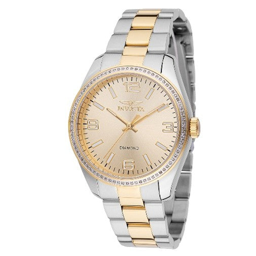 Invicta Elite Diamond 0.28 Carat Diamond Women's Watch - 36mm, Gold, Steel