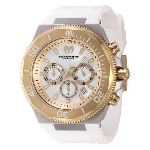 TechnoMarine Manta Ocean Men's Watch w/ Mother of Pearl Dial - 48mm, White