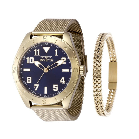 Invicta Specialty Men's Watch - 45mm, Gold With Bracelet Set