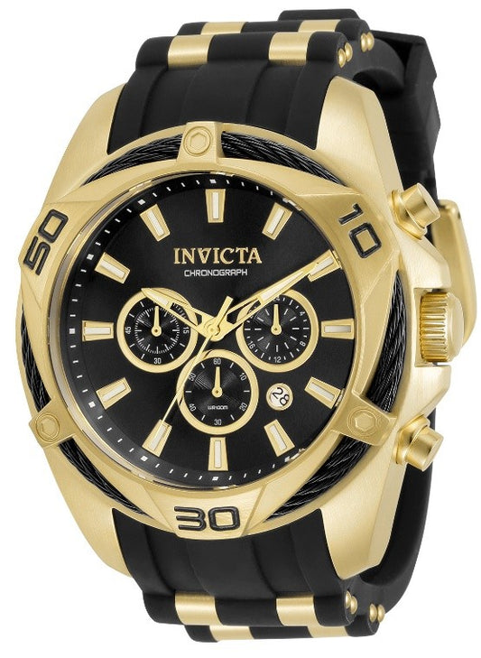 Invicta Bolt Men's Watch - 50mm, Gold, Black