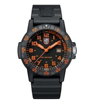 Luminox Sea Turtle Giant Quartz Black and Orange Men's Watch