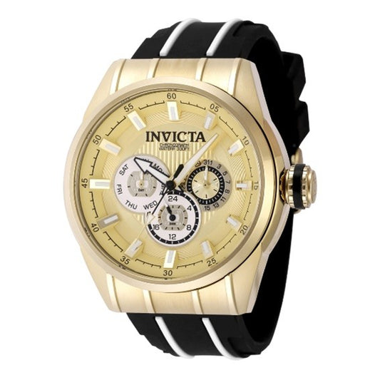 Invicta Speedway Trackline Men's Watch - 48mm, White, Black