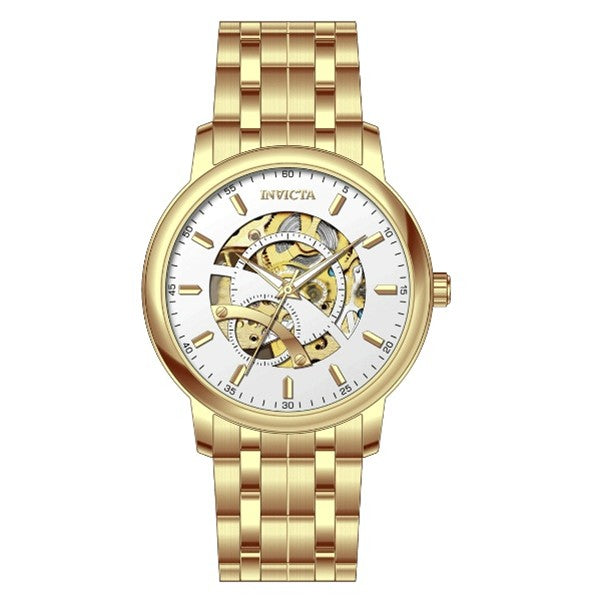 Invicta Objet D Art Automatic Men's Watch w/ Skeleton Dial - 42.5mm, Gold