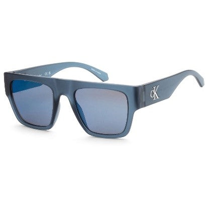 CALVIN KLEIN UNISEX BLUE RECTANGULAR SUNGLASSES