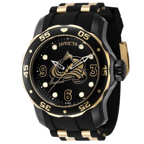 Invicta NHL Colorado Avalanche Men's Watch - 48mm, Gold, Black