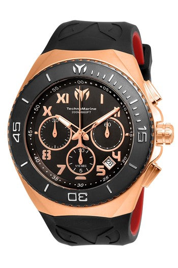 TechnoMarine Manta Ocean Men's Watch - 48mm, Black, Red