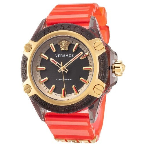 Versace Icon Active Indiglo Unisex Watch Versace, Icon Active Indiglo, Unisex Watch, Polycarbonate Case, Rubber Strap, Quartz-42mm