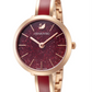 Swarovski Crystalline Quartz Red Dial Women's Watch