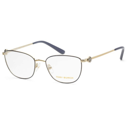 Tory Burch Women's Blue Rectangular Opticals