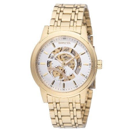 Invicta Objet D Art Automatic Men's Watch w/ Skeleton Dial - 42.5mm, Gold