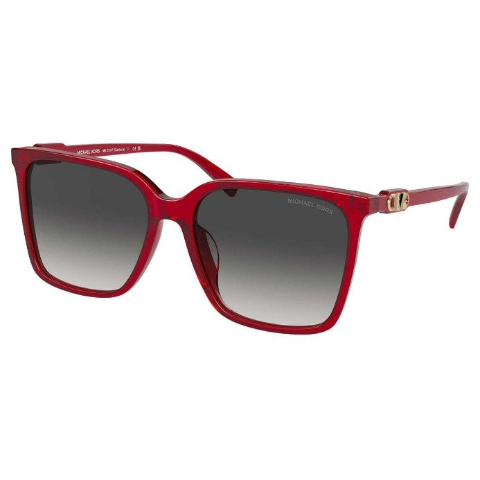 MICHAEL KORS WOMEN'S RED RECTANGULAR SUNGLASSES