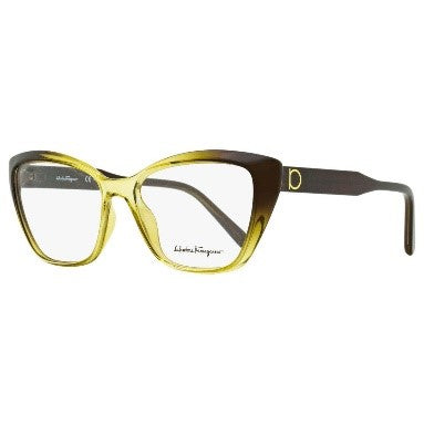 FERRAGAMO WOMEN'S BROWN CAT-EYE OPTICALS