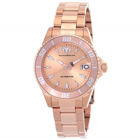 TECHNOMARINE Manta Automatic Rose Gold Dial Ladies Watch