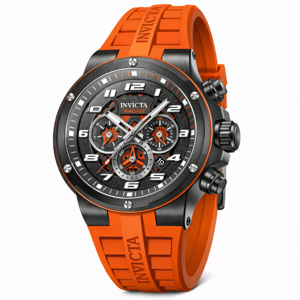 Invicta S1 Rally Stage Grid Men's Watch - 49mm, Orange