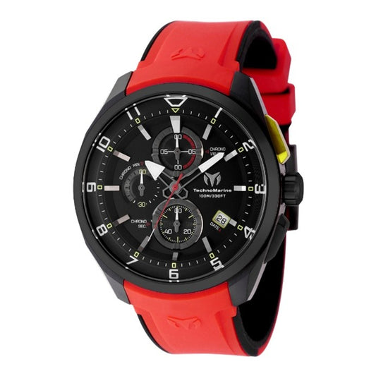 TechnoMarine Ocean Quantum Men's Watch - 44mm, Red, Black