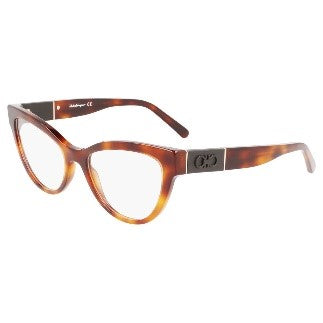 FERRAGAMO WOMEN'S BROWN CAT-EYE OPTICALS