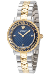 Versace V-Icon Quartz Blue Dial Women's Watch