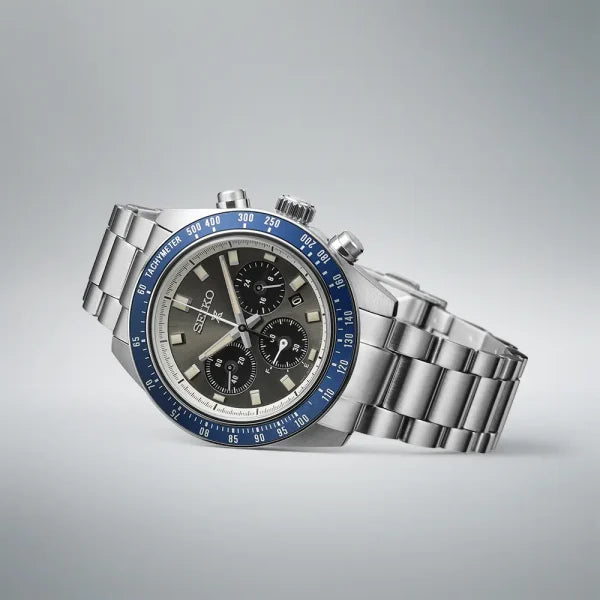 seiko21: Seiko Solar Quartz Chronograph Prospex Speedtimer SBDL111 Mens Watch 41.4mm