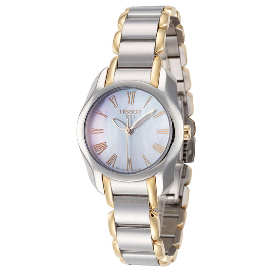 TISSOT White Mother of Pearl Two-tone Ladies- 28.2mm