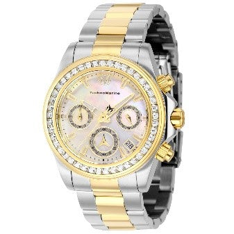 TechnoMarine Manta Ray Women's Watch w/ Mother of Pearl Dial - 38mm, Steel, Gold