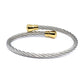 CHARRIOLStainless Steel Cable Yellow Gold Pvd Bangle