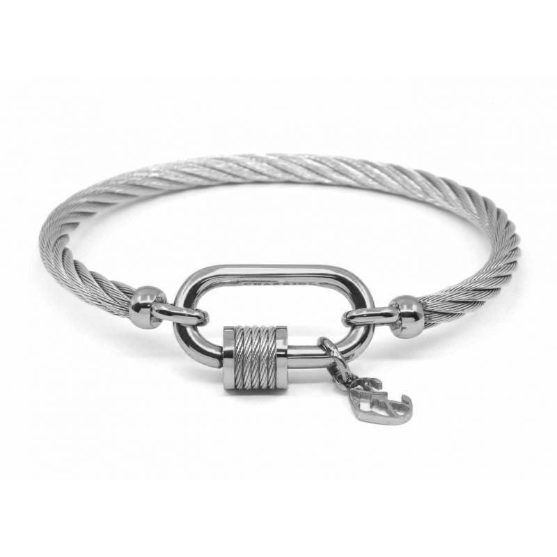 CHARRIOLForever Lock Stainless Steel Bangle, Size M