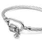 CHARRIOLForever Lock Stainless Steel Bangle, Size M