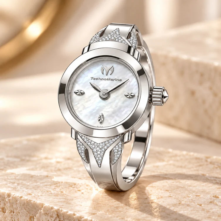 PRE ORDER: Technomarine Tempo Anello Ring Women's Watch w/ Mother of Pearl Dial
