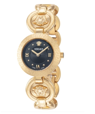 Versace Greca Jewel Quartz Black Dial Women's Watch